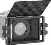 NEEWER Mini Matte Box with Two 4"x5.65" Filter Trays, 4 Circular Lens Adapters, Carbon Fiber Top Flag, Compatible with SmallRig Accessory Compatible with K&F NISI TIFFEN Cinema Filter, PG002